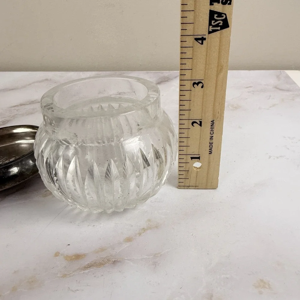 Antique Unger Bros Art Nouveau Sterling Vanity Jar 